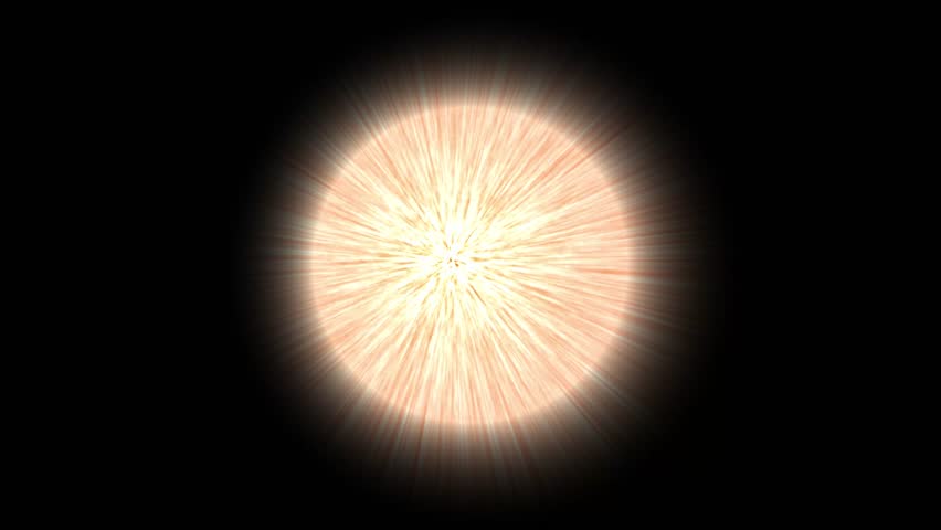 Orange light burst ball on black and green background. Rounded light burst texture | Shutterstock HD Video #1107212971