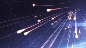 Many meteors burning above earth atmosphere
Burning meteors falling from space to earth in fast speed with smoke trails, global threat concept, 2023
 - Powered by Shutterstock - Get 15% off with code: PIKWIZARD15