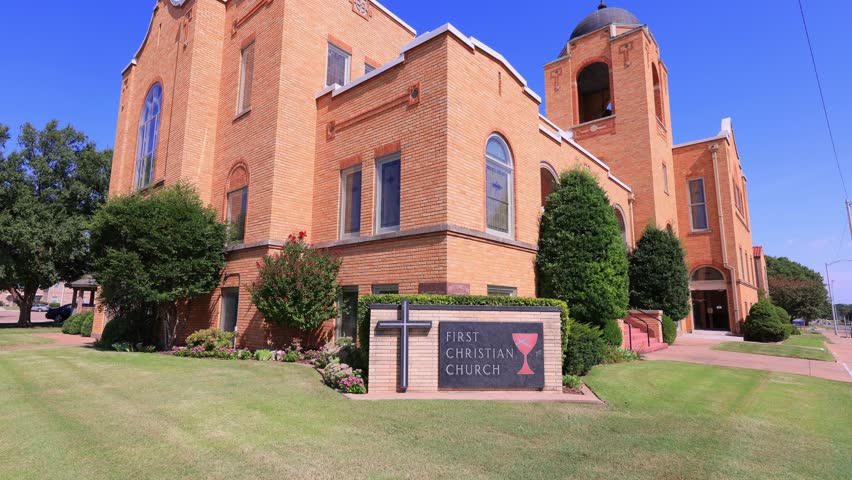 Exterior view of the First Christian Church at Oklahoma