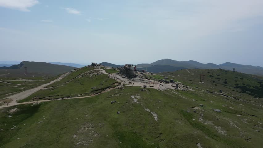 Sfinxul din Bucegi. The Sphinx is a natural rock formation in the Bucegi Natural Park. Romania