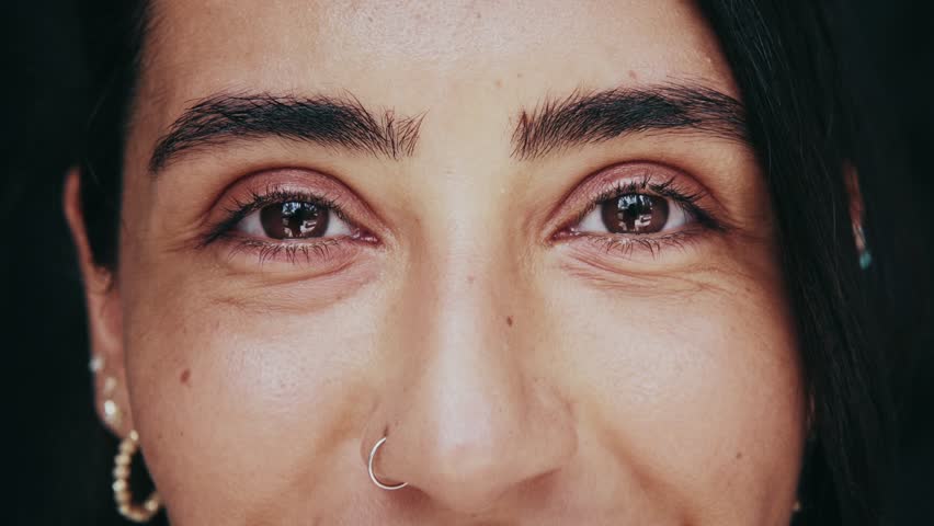 Portrait of Happy People Looking at Camera in One Footage. Many Optimistic Faces of Adult Men and Young Women in Serie Footage for International Collage. Inspiration of Beautiful Eyes and Eyeball Iris