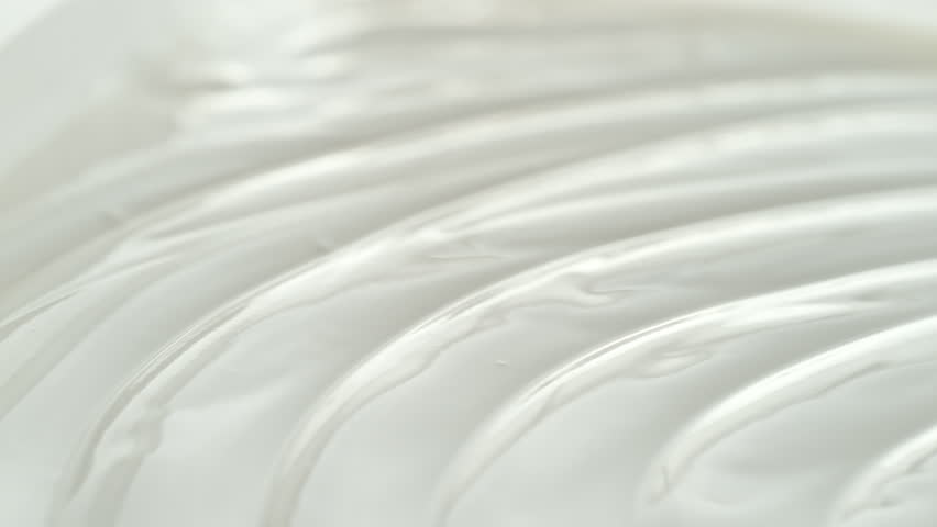 Plain Greek Yogurt Scooped with Silver Spoon from a White Bowl in Macro and Slow Motion Royalty-Free Stock Footage #1107248505
