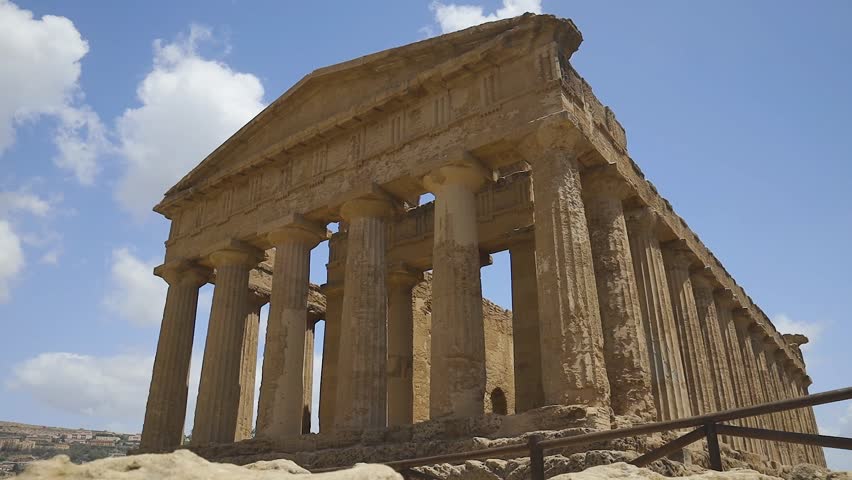 
Valley of the Temples, Agrigento. View of the most famous temples of Sicily and Greece. Imposing structures formed by columns with Doric style. Timelapse videos. Details of the columns, capitals exc. Royalty-Free Stock Footage #1107264101