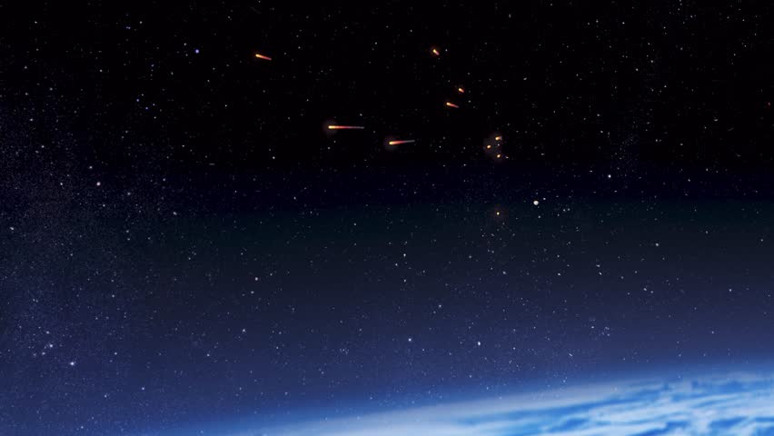 Hundreds of meteors burning above earth atmosphere
Burning meteors falling from space to earth in fast speed with smoke trails, global threat concept, 2023

 Royalty-Free Stock Footage #1107291823