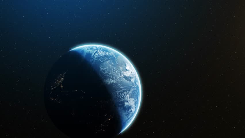 Space flight. Planet Earth. Approximation. Returning home.