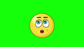 Yellow cartoon facing with rolling eye, emoji emoticon animation - Powered by Shutterstock - Get 15% off with code: PIKWIZARD15