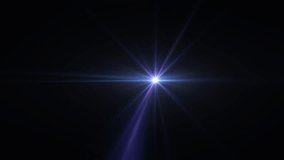 Abstract Center rotation glow blue purple ray lights optical lens flares shine animation art background for screen project overlay. Lighting lamp rays effect dynamic bright video footage.  - Powered by Shutterstock - Get 15% off with code: PIKWIZARD15