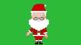 Santa Claus Talk Animation Character Talking Head Loop Alpha Cartoon Avatar