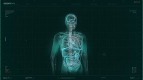 Medical X-Ray Scan Software Interface Examination Of Human Head Anatomy. Advanced Medical Scan Of Patients Brain At Modern Hospital. Medical Scan System Brain Diagnosis Data Panel. UI. Health Care - Powered by Shutterstock - Get 15% off with code: PIKWIZARD15