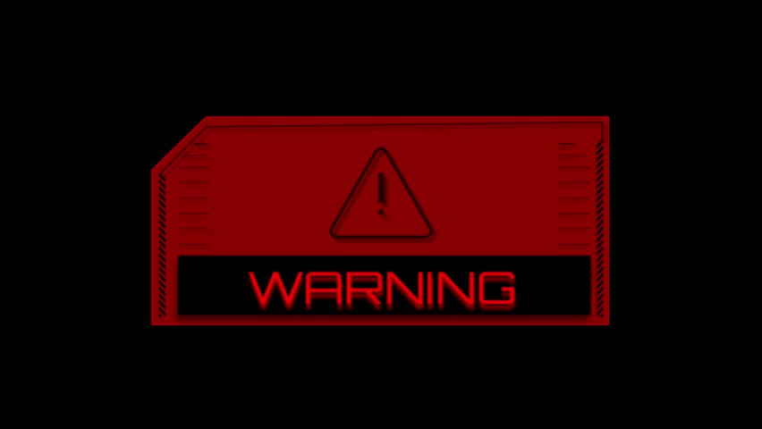 Error Alert Warning screen, computer hacking, data theft, scam, phishing. System warning, hacking attempt. System Error Security ,Hacking Alert , Cyber Crime Attack Computer Error. 3D Illustration Royalty-Free Stock Footage #1107334015