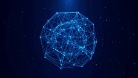 Futuristic Abstract Network Growing Planet. Modern Business Technology Concept. cloud computing using artificial intelligence. internet big data 5g connection. Cybersecurity digital. 3D Illustration - Powered by Shutterstock - Get 15% off with code: PIKWIZARD15