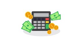 Animation of financial data activities. Animation of calculating accounting data. - Powered by Shutterstock - Get 15% off with code: PIKWIZARD15