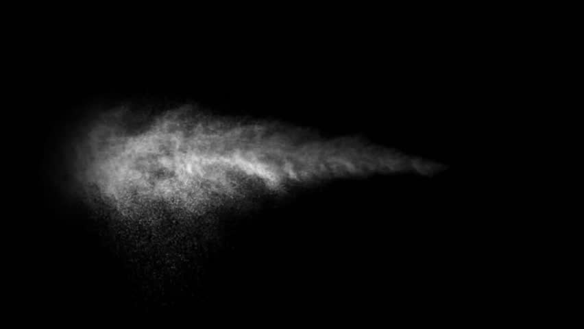 Motion Steam On Black Background - Stock Motion Graphics