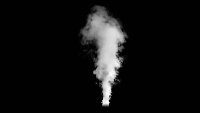 Motion Steam On Black Background - Stock Motion Graphics