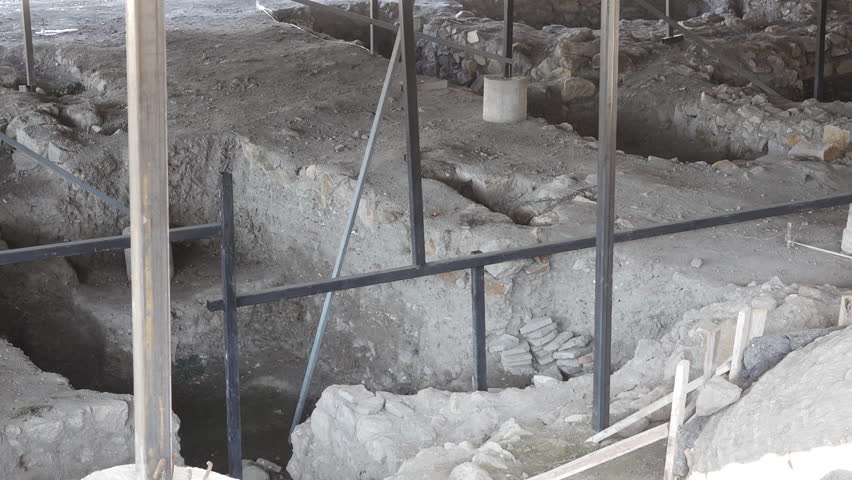 Roman bath excavations archaeology Ankara