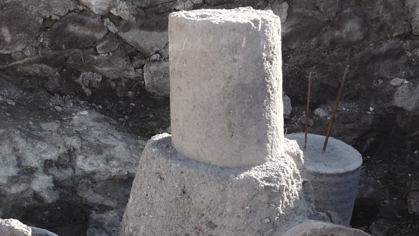 Roman bath stone column Ankara History
