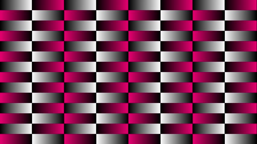 Animated White and Magenta red gradient checkered background, moving stripes creating illusion background	
 Royalty-Free Stock Footage #1107357463