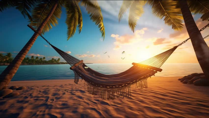 sunset on the beach. seamless looping time-lapse virtual 4k video animation background. Royalty-Free Stock Footage #1107358657