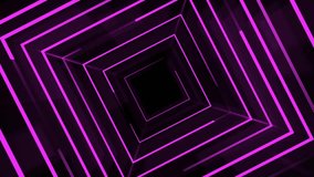 Box Motion Neon Purple Light Pass Animation Background Video