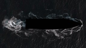 ship wake trail seamless loop texture with ocean surface, top view, isolated on black - Powered by Shutterstock - Get 15% off with code: PIKWIZARD15