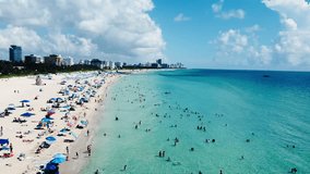 South Point Beach Miami Florida Ocean and Pier