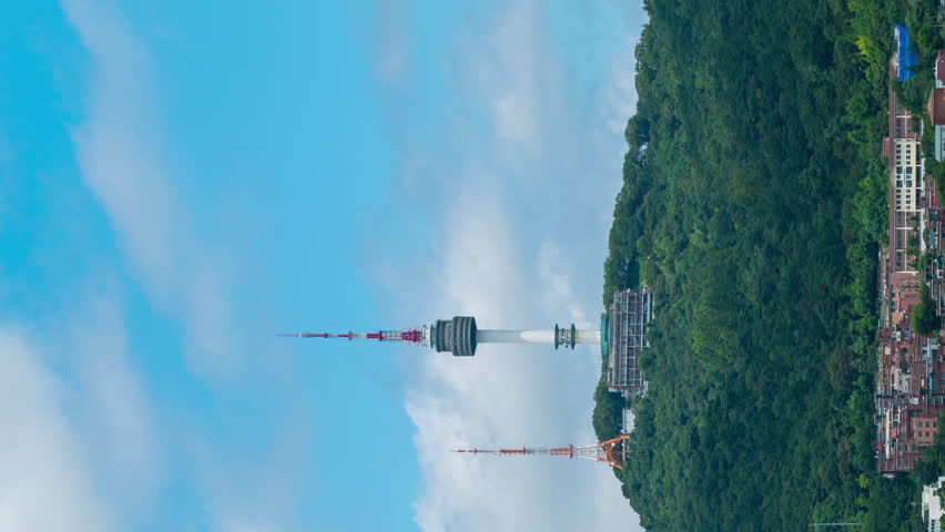 Timelapse 4K Popular attractions view of the Capital of South Korea.