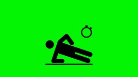 Animated Video of Pictograms Lying Sideways