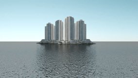 
Island buildings background. 3d animation - Powered by Shutterstock - Get 15% off with code: PIKWIZARD15