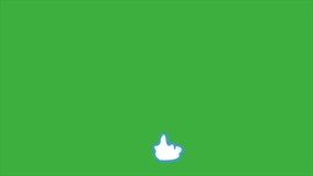 A video animation loop element effect cartoon electric on green screen background