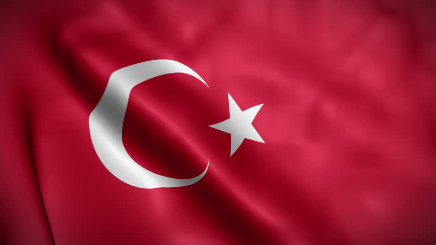 Türkiye (Turkey) flag background realistic waving in the wind 4K video, for Independence Day or Anthem (Perfect Loop) Royalty-Free Stock Footage #1107401037