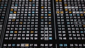 Computer memory code encryption technology for high security. Big Data Analysis process in low level programming to reverse engineering software, digital binary hexadecimal number display 3D rendering - Powered by Shutterstock - Get 15% off with code: PIKWIZARD15