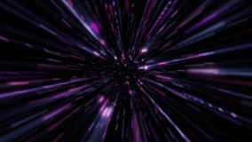 Glowing neon colored blue pink stars in space background. Flying through a galaxy of stars and particles at super fast hyperspace warp speed. Looping, full HD cosmic motion background animation. - Powered by Shutterstock - Get 15% off with code: PIKWIZARD15