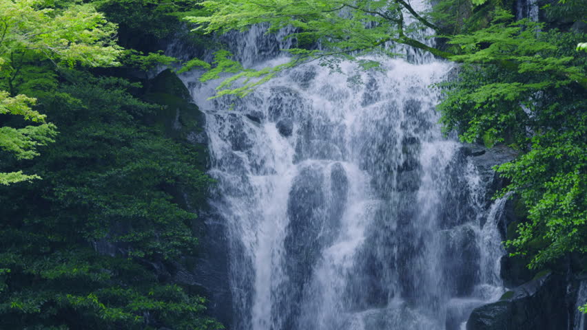 A waterfall full of negative ions in Fukuoka Prefecture (Itoshima Shiraito Falls)