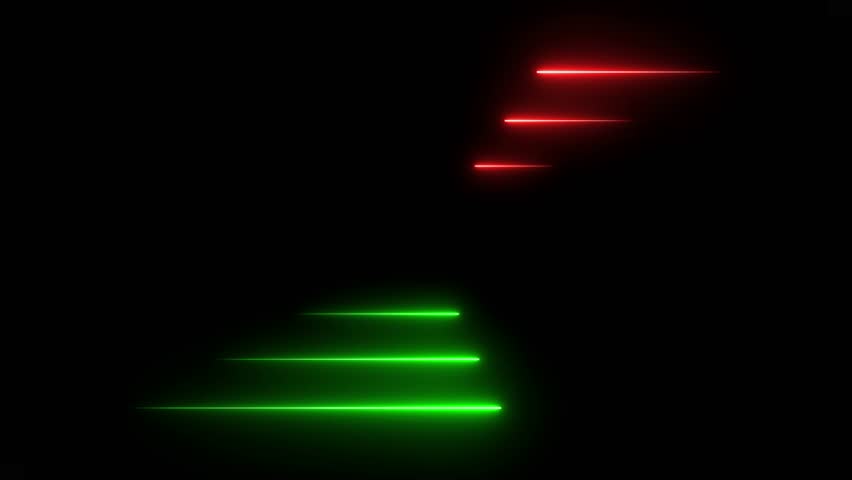 abstract beautiful red green neon light frame background 4k animation. Royalty-Free Stock Footage #1107455197