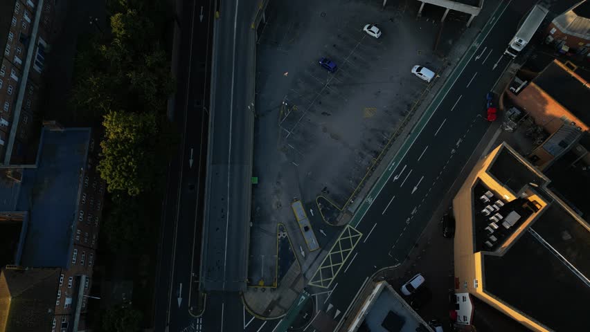 Portsmouth Uk Morning Drone footage