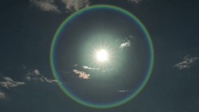 Halo effect on blue sky with clouds - Powered by Shutterstock - Get 15% off with code: PIKWIZARD15