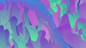 Abstract colorful wave liquid animated background