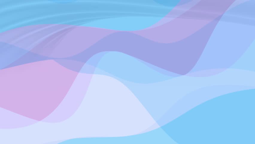 Looped animation. Abstract baby blue lavender colorful wavy background in bright rainbow colors. Modern colorful wallpaper. 3d rendering. Royalty-Free Stock Footage #1107509501