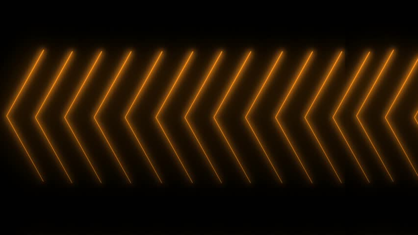 Orange 4K CREATIVE Neon arrows to left  design texture pattern abstract wallpaper live performance concert disco element computer graphic design LED WALL stage technology abstract seamless background | Shutterstock HD Video #1107509935