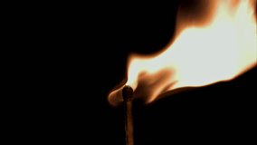 Lighting matches. Filmed is slow motion 1000 fps. High quality FullHD footage - Powered by Shutterstock - Get 15% off with code: PIKWIZARD15