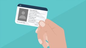 2D Animation Man Showing Id Card - Powered by Shutterstock - Get 15% off with code: PIKWIZARD15