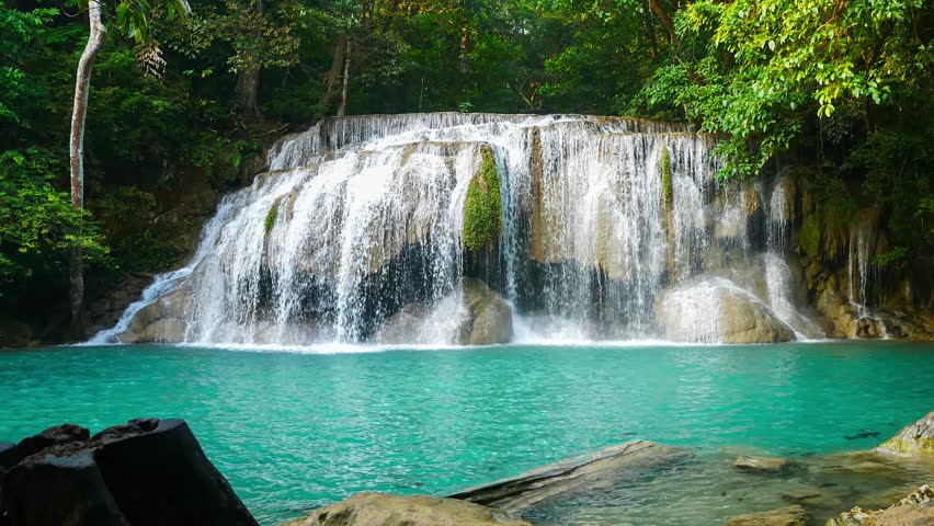 beautiful waterfalls in thailand footage videos 2023. Royalty-Free Stock Footage #1107543805