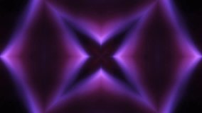 Vj Seamless Looped In Kaleidoscope With Purple Fractal Lights. 