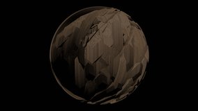 abstract wonderful wood ball motion video
