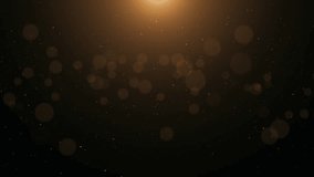 Christmas light Sparkling waves particles golden light lines. festive golden dust background. Warm spotlight New Year birthday celebration. magic glow. Sparkling light, sparkle dust. 3D Illustration - Powered by Shutterstock - Get 15% off with code: PIKWIZARD15