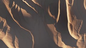 Dawn in the desert, aerial dolly shot from the top. 3d animation. - Powered by Shutterstock - Get 15% off with code: PIKWIZARD15