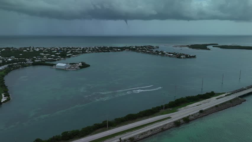Timelapse of water spout in The Florida Keys