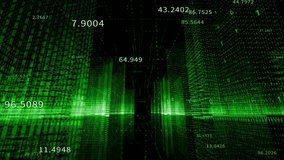 4k Big Data Digital City,Flying Through the Digital binary code urban with Numbers and Grids.3d Blueprint,flowing counters of numbers,Business digital Data,Stock Market,seamless loop.  - Powered by Shutterstock - Get 15% off with code: PIKWIZARD15