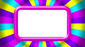 Frame Colors Happy Birthday Animated Motion Background Video