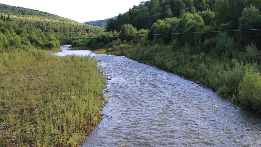Mountain river (Biyka, Altay, Russia) Royalty-Free Stock Footage #1107641135
